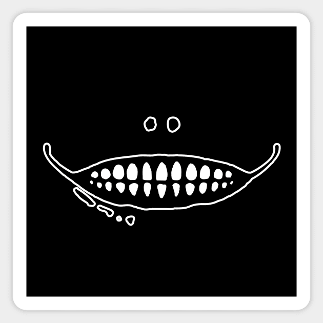 Emil - Yoko Taro Smile from NieR Dark version Sticker by Asiadesign